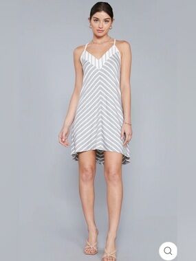 Laila Jayde NWT Mitered Striped Tank Dress XLP